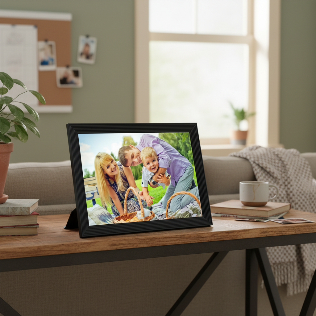 HD Digital Photo Frame with Wi-Fi Sharing
