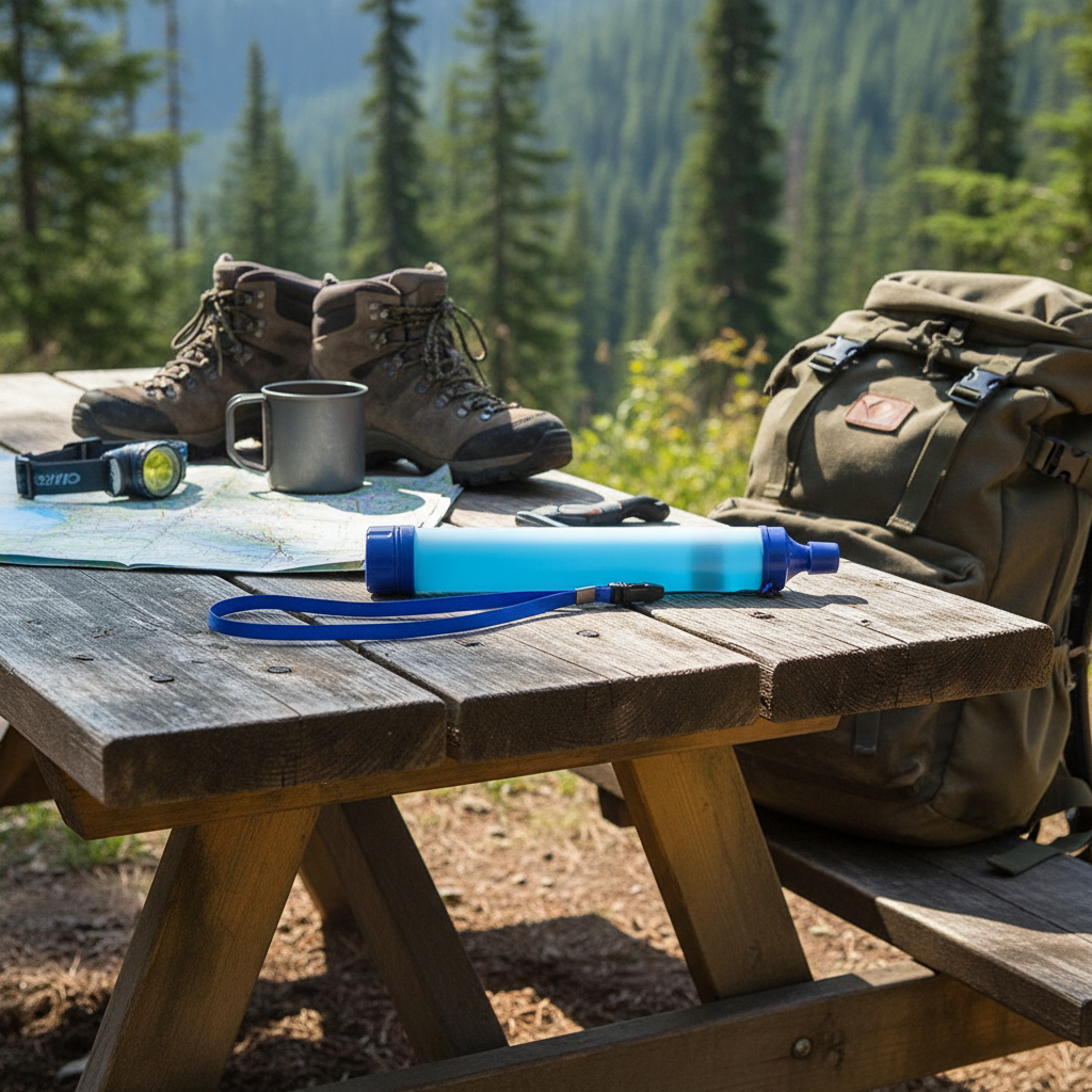 Portable Water Filter Straw for Hiking & Camping
