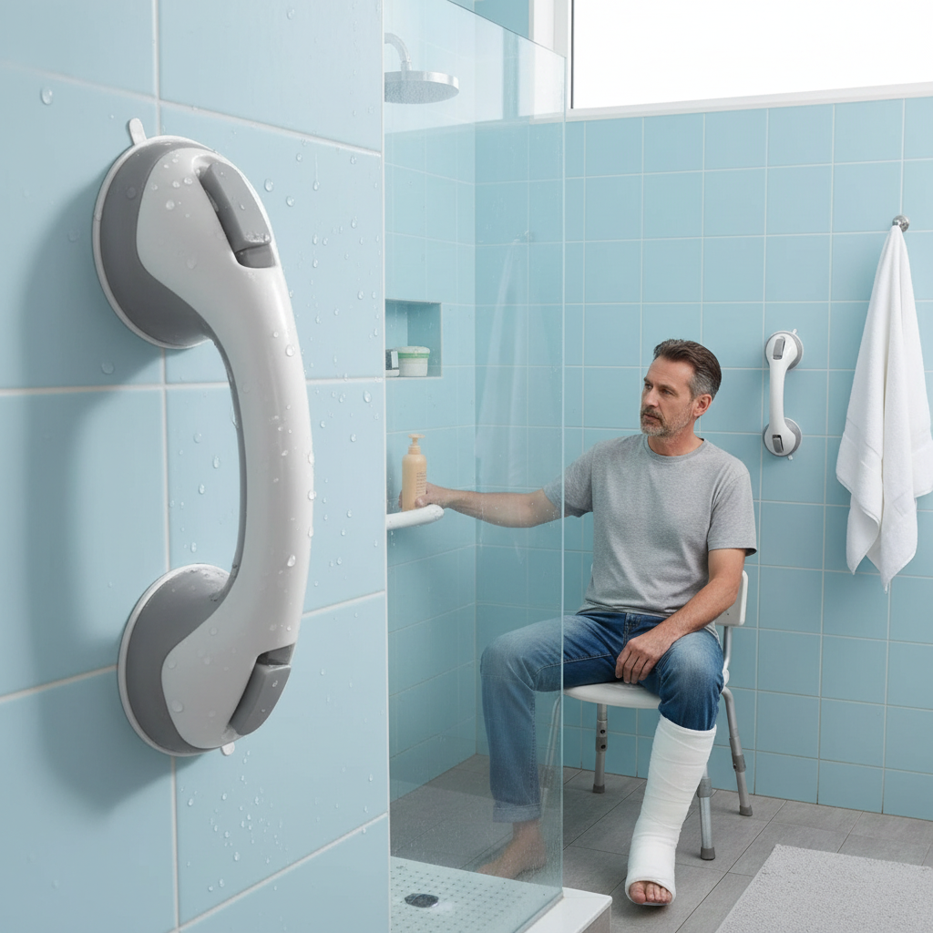 Suction Grab Bar for Shower & Bathtub Safety