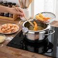 Deep Fryer with Thermometer | Professional Stainless Steel