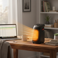 Portable Electric Fan Heater with Thermostat