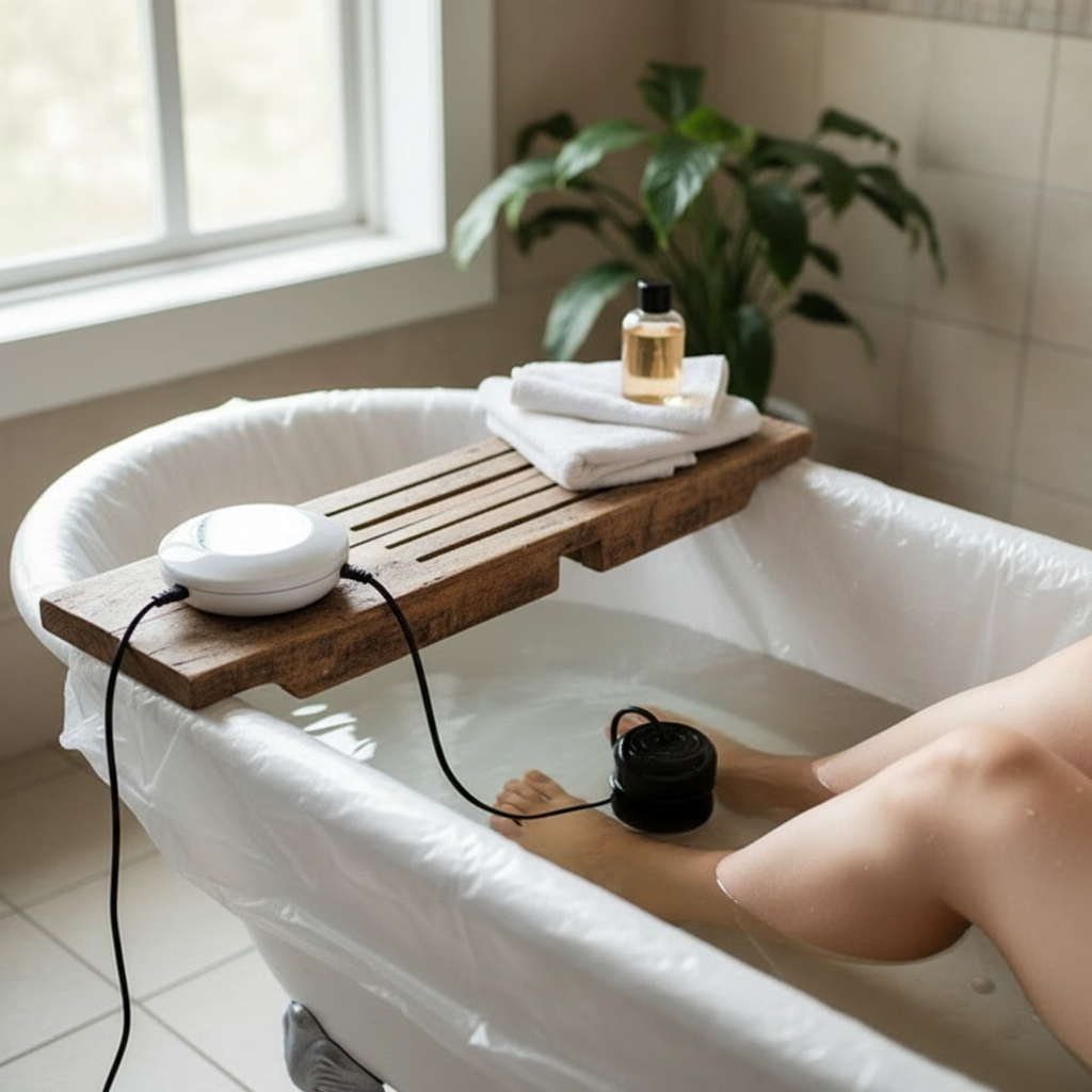 Ionic Foot Detox Bath with Vibrating Whirlpool Soak