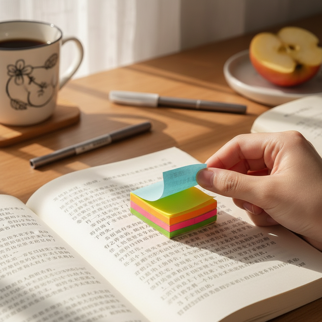 Clear Transparent Sticky Notes - 100 Pack