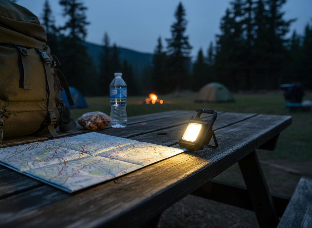 Mini LED Flashlight Keychain - 1800 Lumens