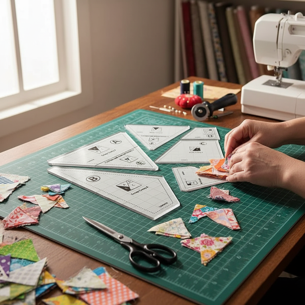 Quilting Template Set - 4 Piece Cutting Templates
