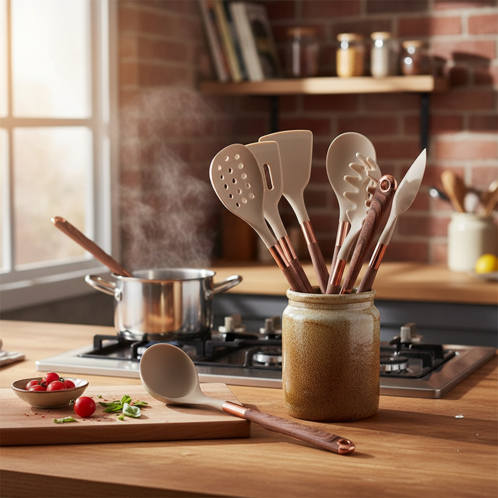 Non-Stick Kitchen Utensil Set - 6 Piece Cooking Tools