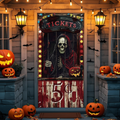 Creepy Evil Circus Door Cover Halloween Decoration
