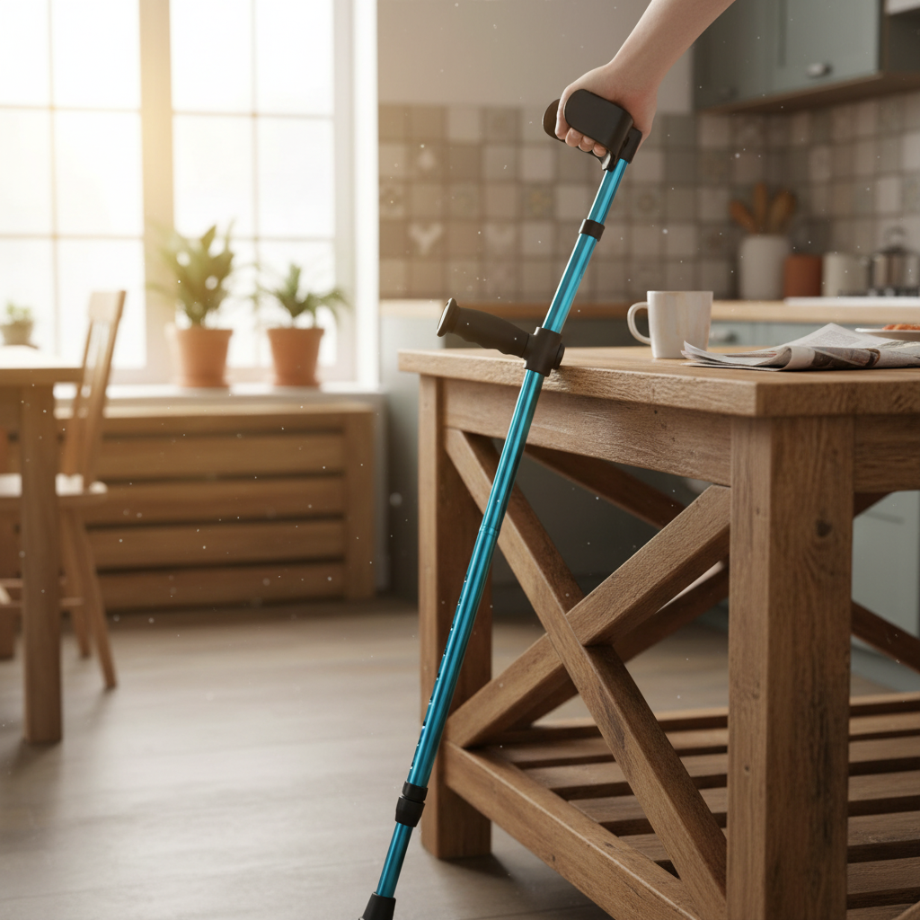 Adjustable Folding Crutch for Mobility Support