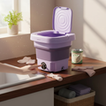 Portable Washing Machine with Spin Dryer - Foldable 8L
