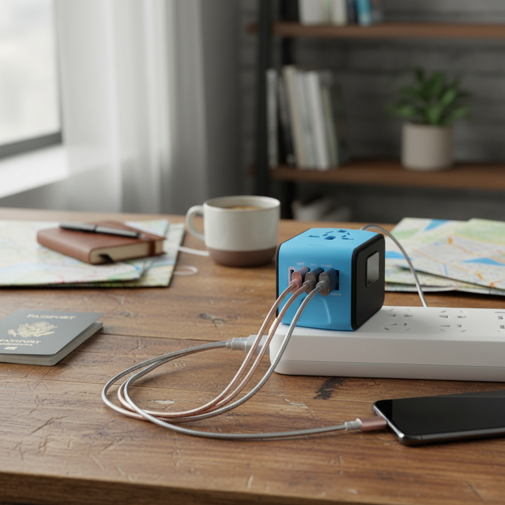 Universal Travel Adapter with 4 USB Ports