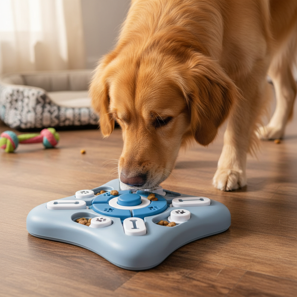 Interactive Dog Puzzle Feeder Toy