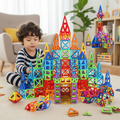 110 Piece Magnetic Building Blocks for Kids