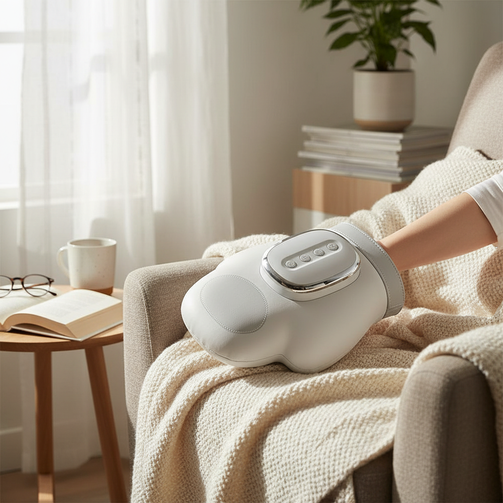 Electric Hand Massager with Heat & Compression