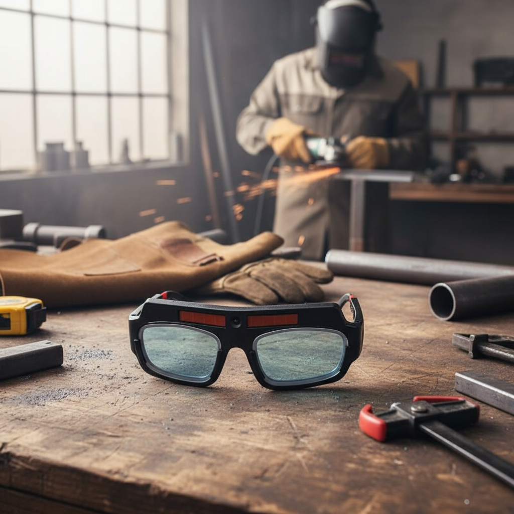 Auto Darkening Welding Goggles with Solar Power