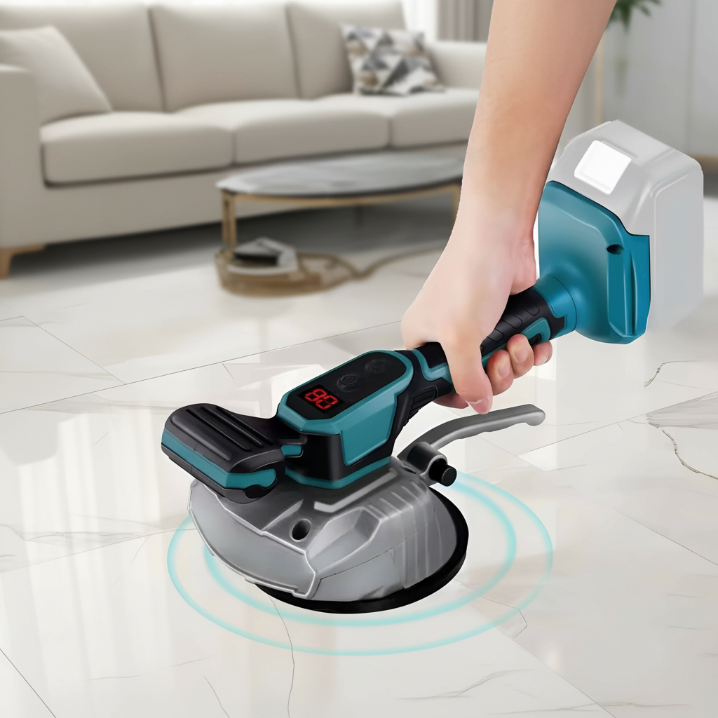Tile Leveling Tool with Suction & Vibration