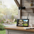 Wireless Security System with 7-inch LCD Display