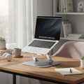 Adjustable Aluminum Laptop Stand with 360° Rotation
