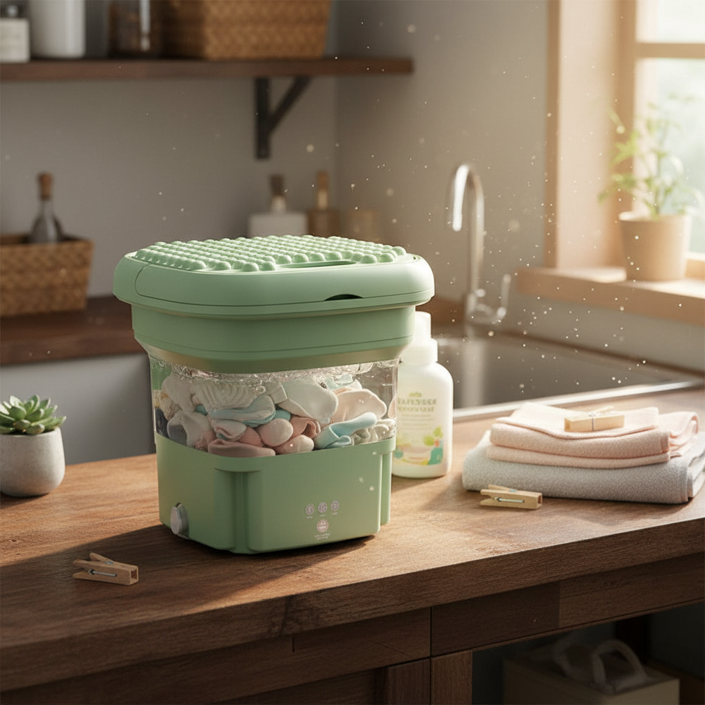 Portable Mini Folding Washing Machine