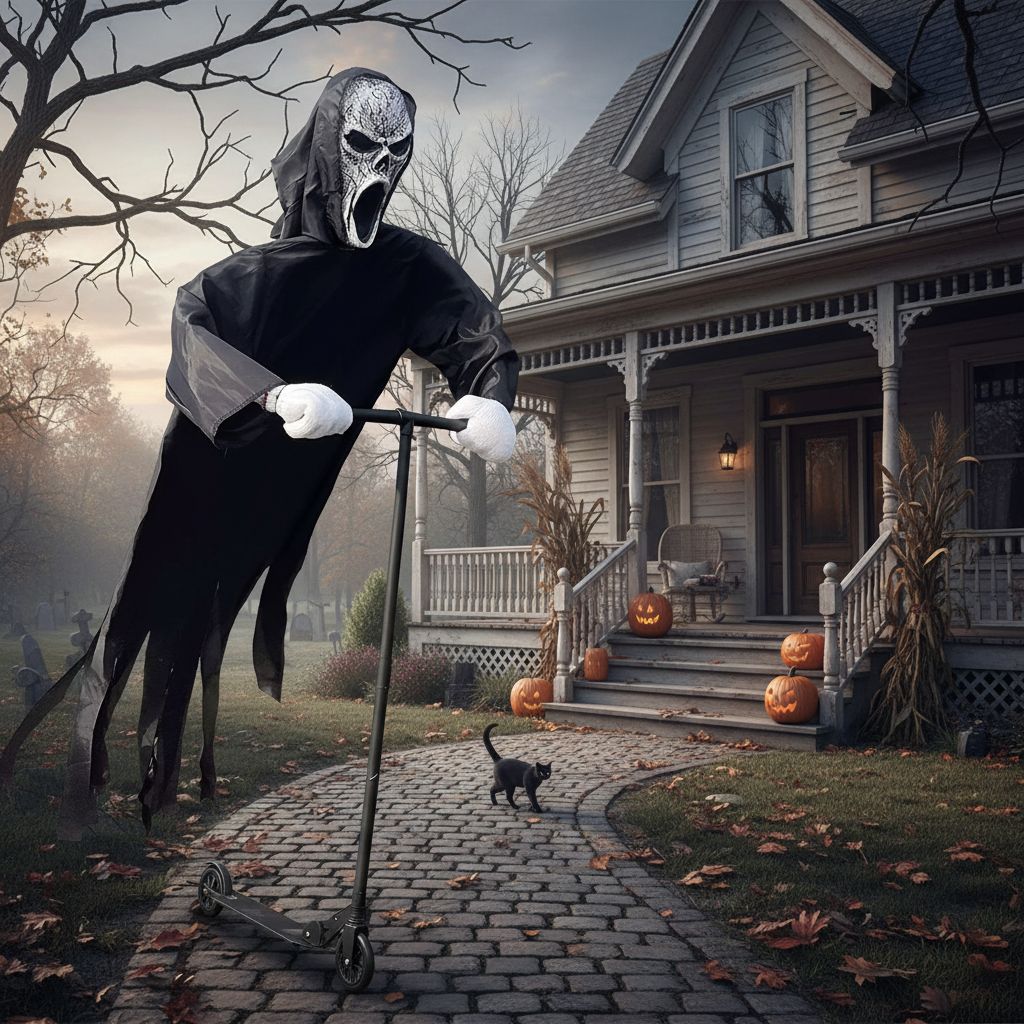 Floating Ghost Halloween Yard Decoration