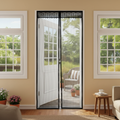 Magnetic Mesh Screen Door for Hands-Free Entry