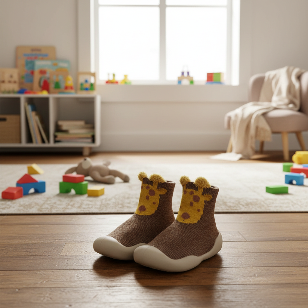 Kids Soft Sole Shoe Socks with Grip