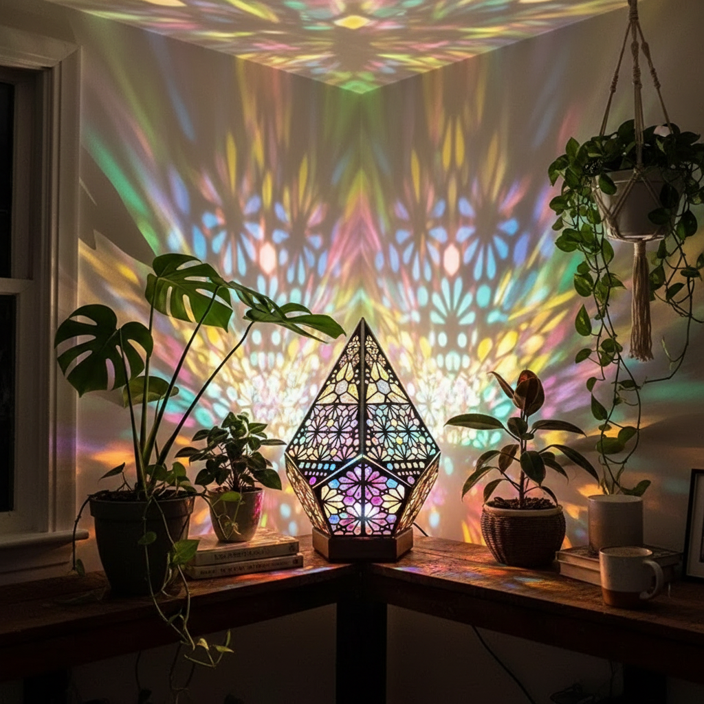 Bohemian Projection Lamp - Colorful Night Light
