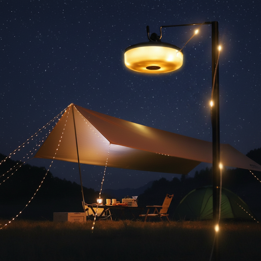 Waterproof Portable String Lights for Camping & Outdoor Use