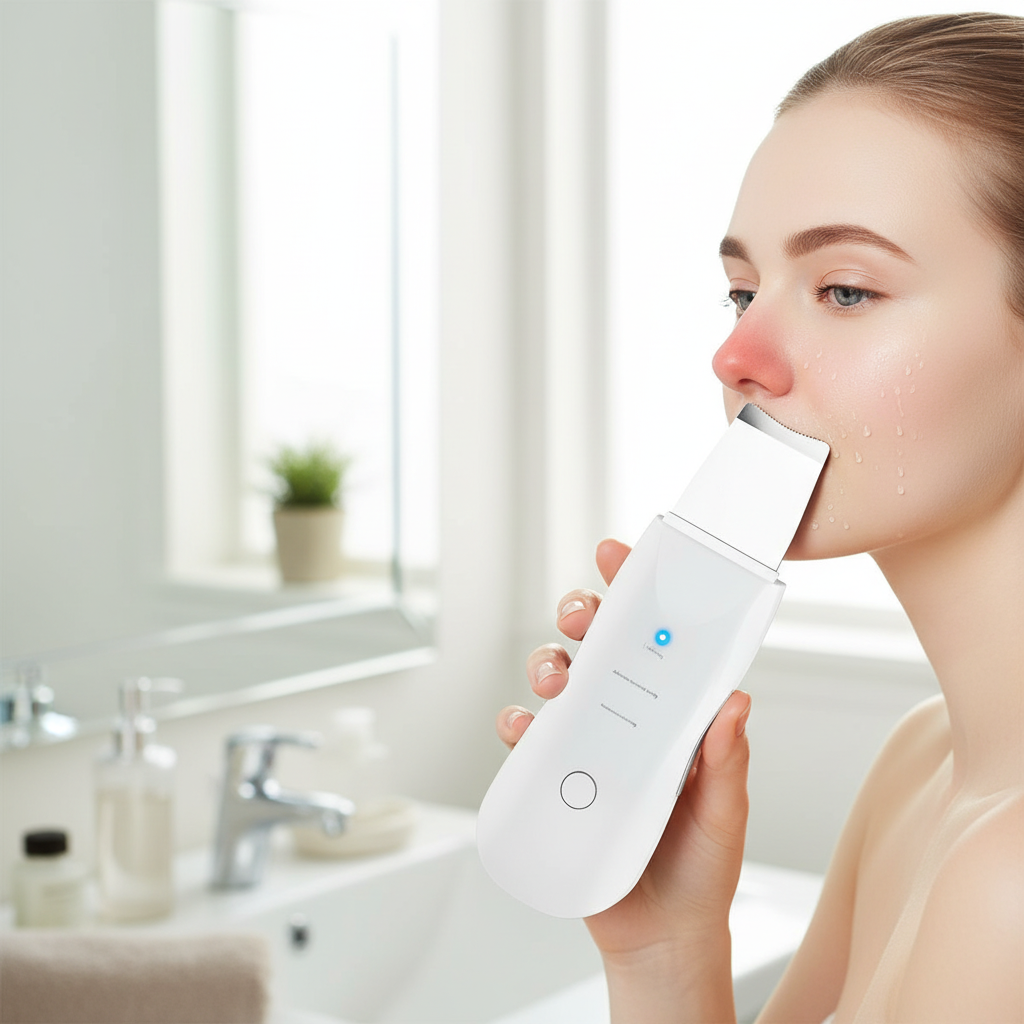 Ultrasonic Skin Scrubber Spatula | Pore Cleansing Tool