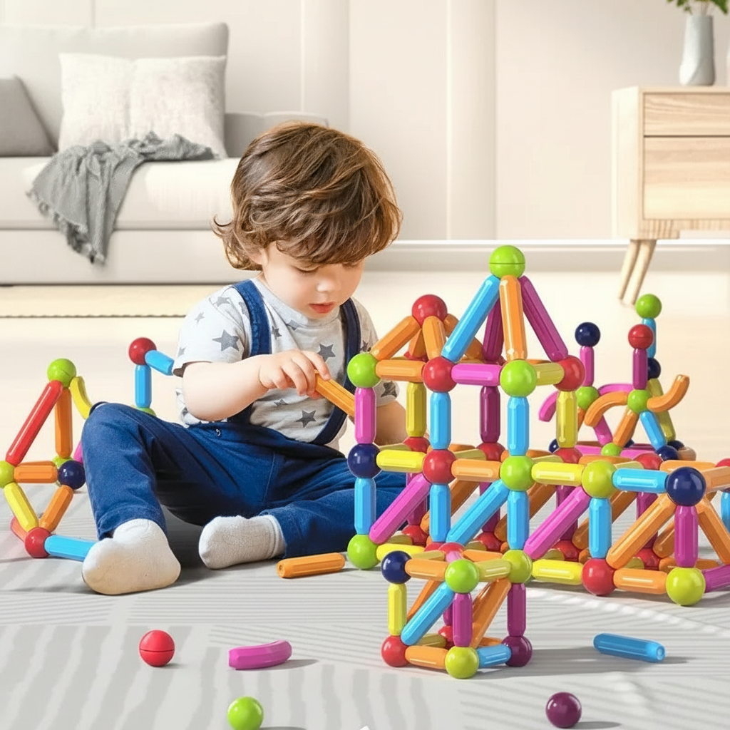 Magnetic Building Blocks Set for Kids