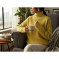 Women's Oversized Turtleneck Knitted Sweater