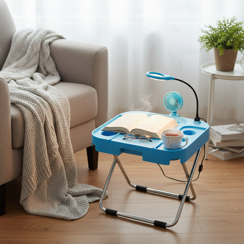 Adjustable Pedicure Rest with LED Magnifier
