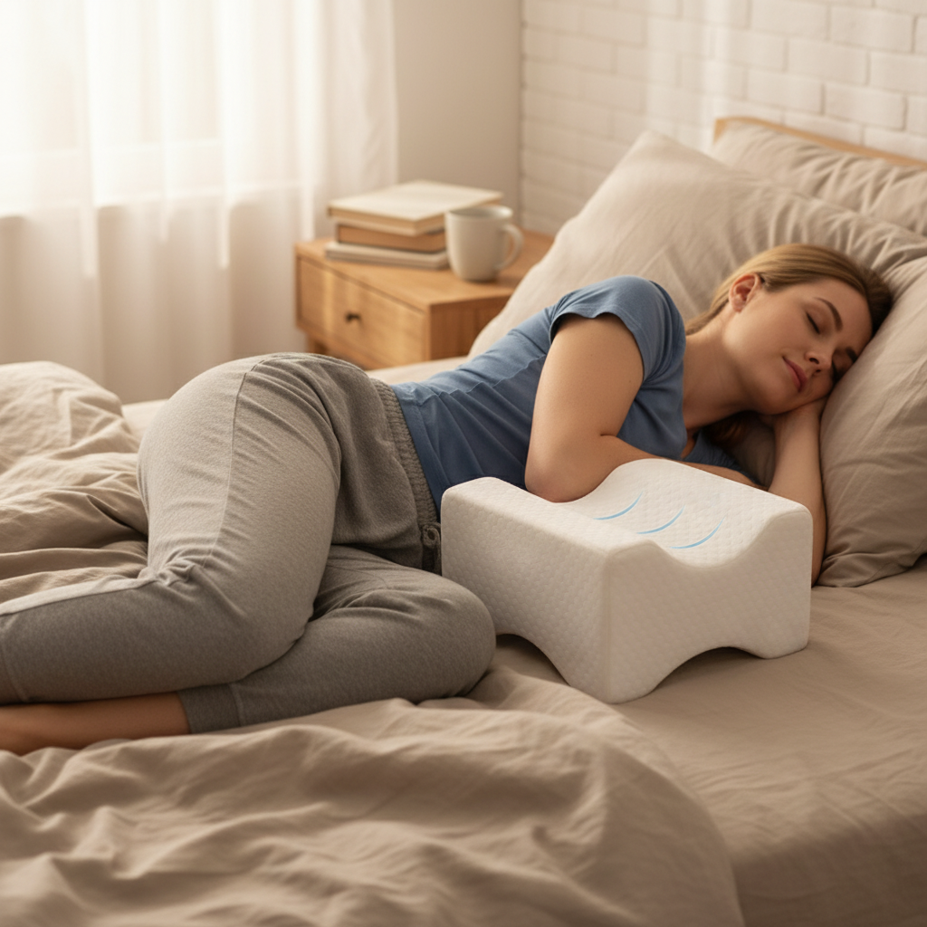 Memory Foam Knee Pillow for Side Sleepers