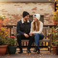 Unisex Winter Beanie with Goggles - Knitted Hat