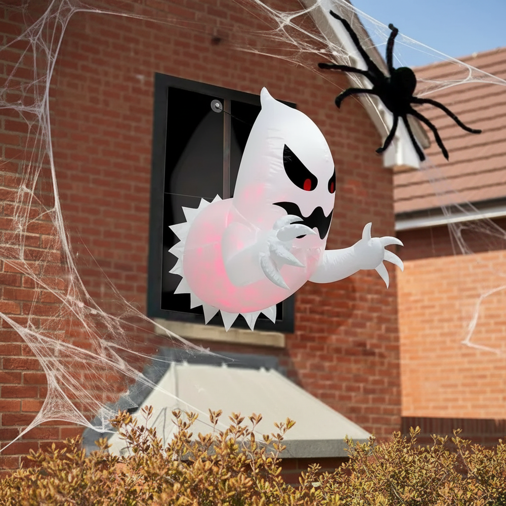 4.59ft Inflatable Halloween Ghost with LED Light