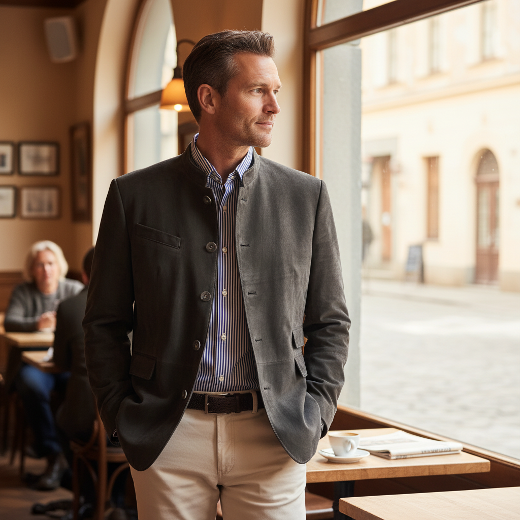 Men's Classic Button-Down Jacket | AtlasBay