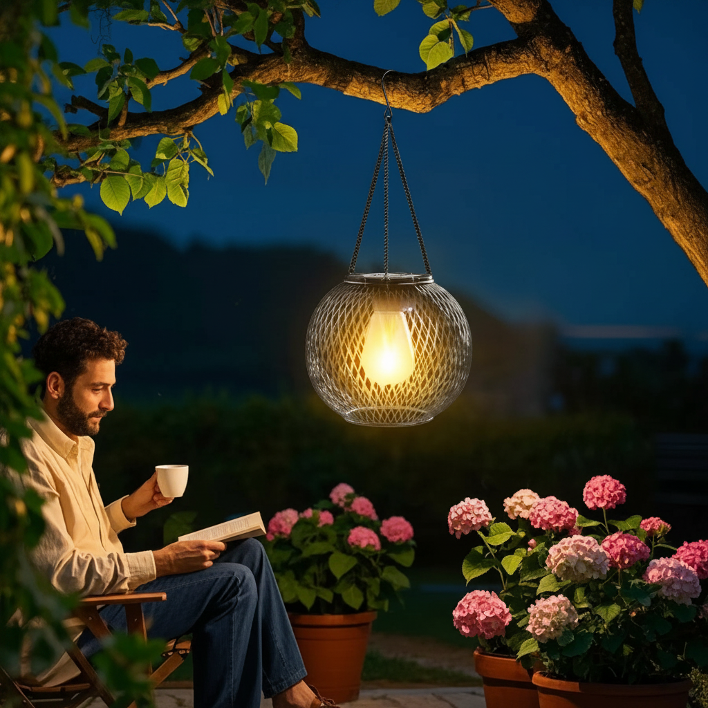 Solar Hanging Lantern for Outdoor Patios
