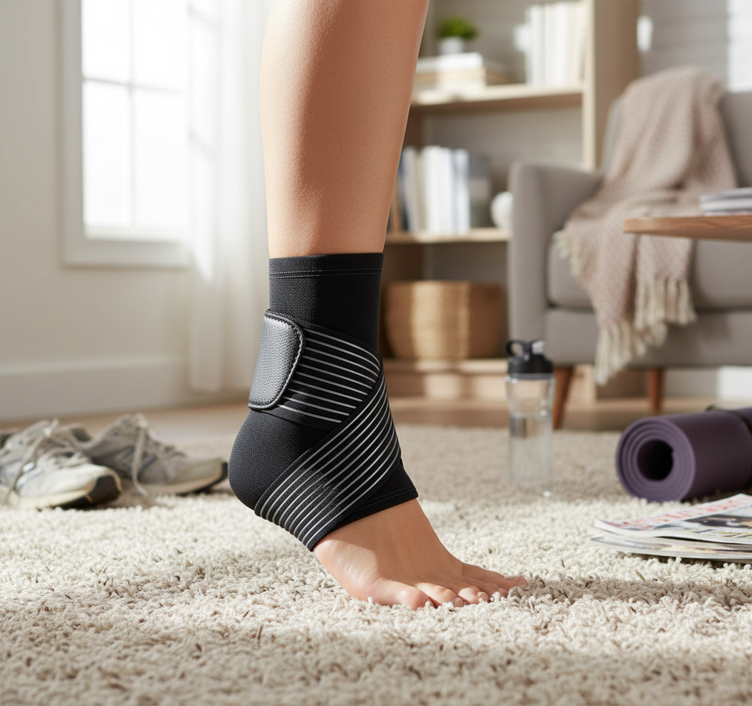 Adjustable Ankle Support Brace for Sprained Ankles