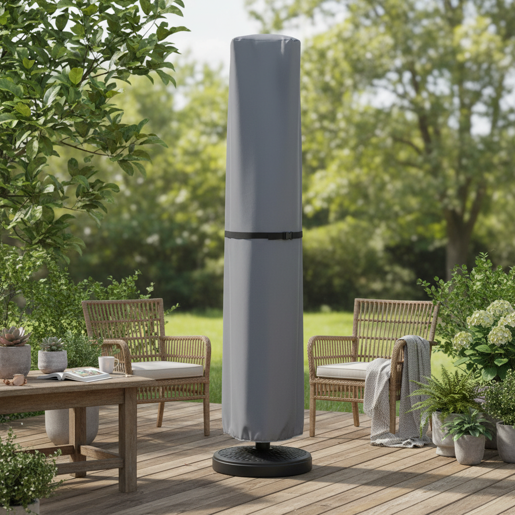 Waterproof Parasol Cover with Telescopic Rod