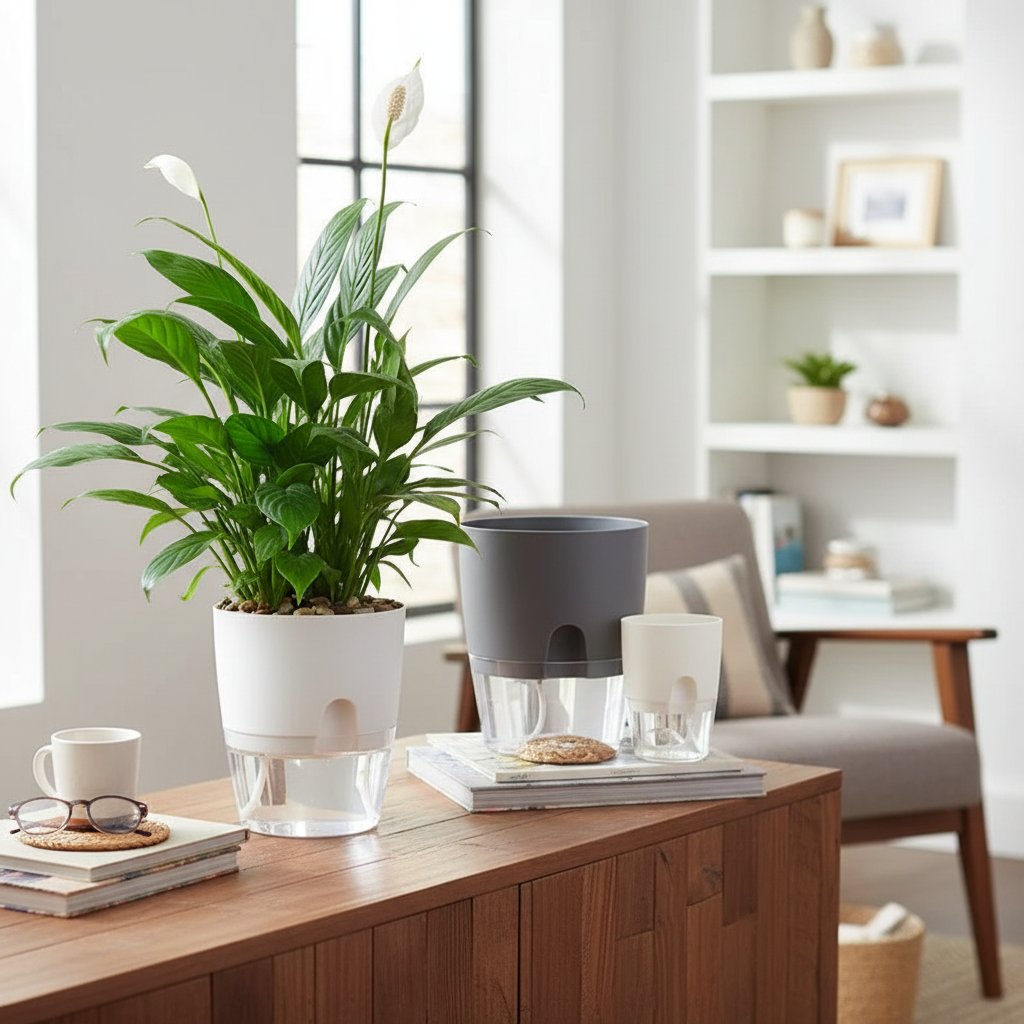 Self Watering Planter Pot for Indoor Plants