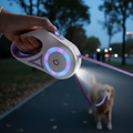LED Retractable Dog Leash with Light