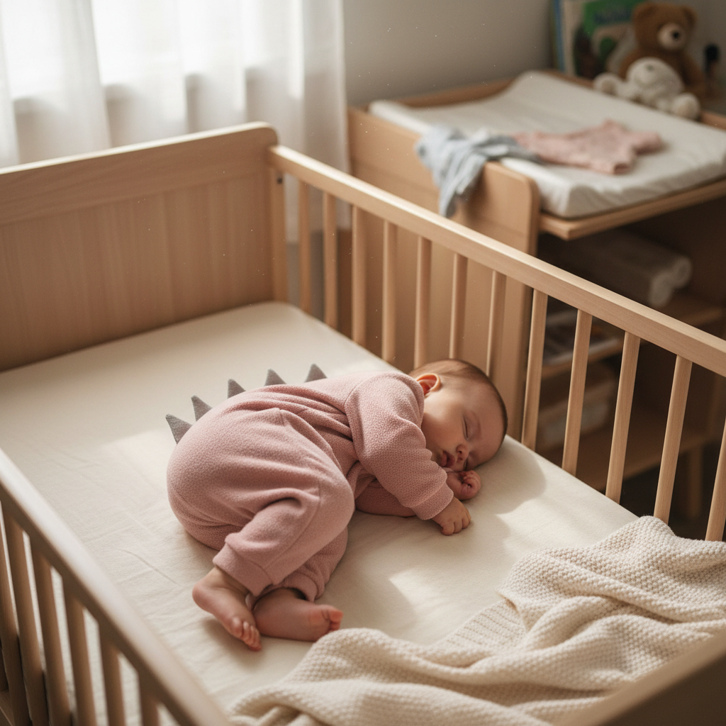 Dinosaur Baby Onesie with Hood - Soft Cotton