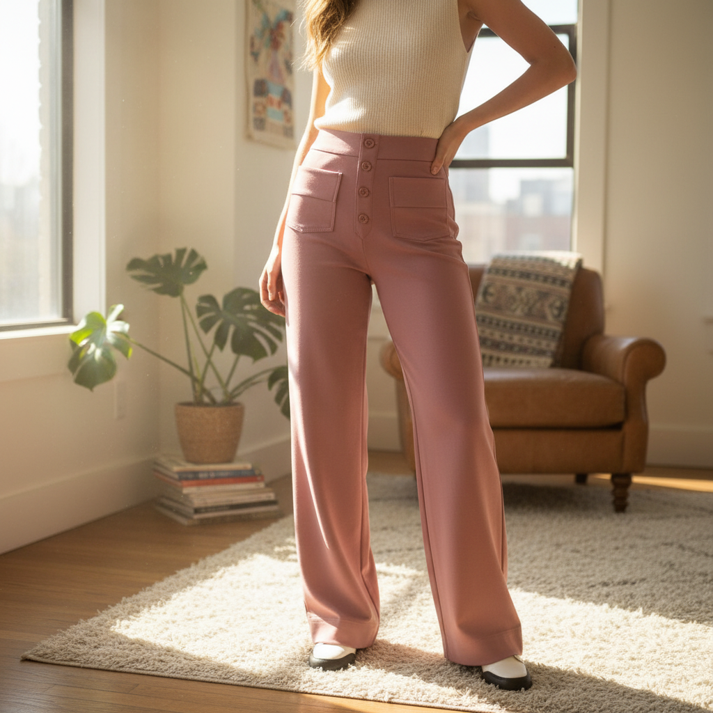High Waisted Women's Trousers - Casual & Flattering