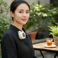 Portable Bladeless Clip Fan with Waist & Necklace Wear