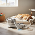 Low-Noise Pet Grooming Vacuum with Clippers & Brush Kit