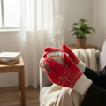 Convertible Fleece-Lined Knit Fingerless Gloves