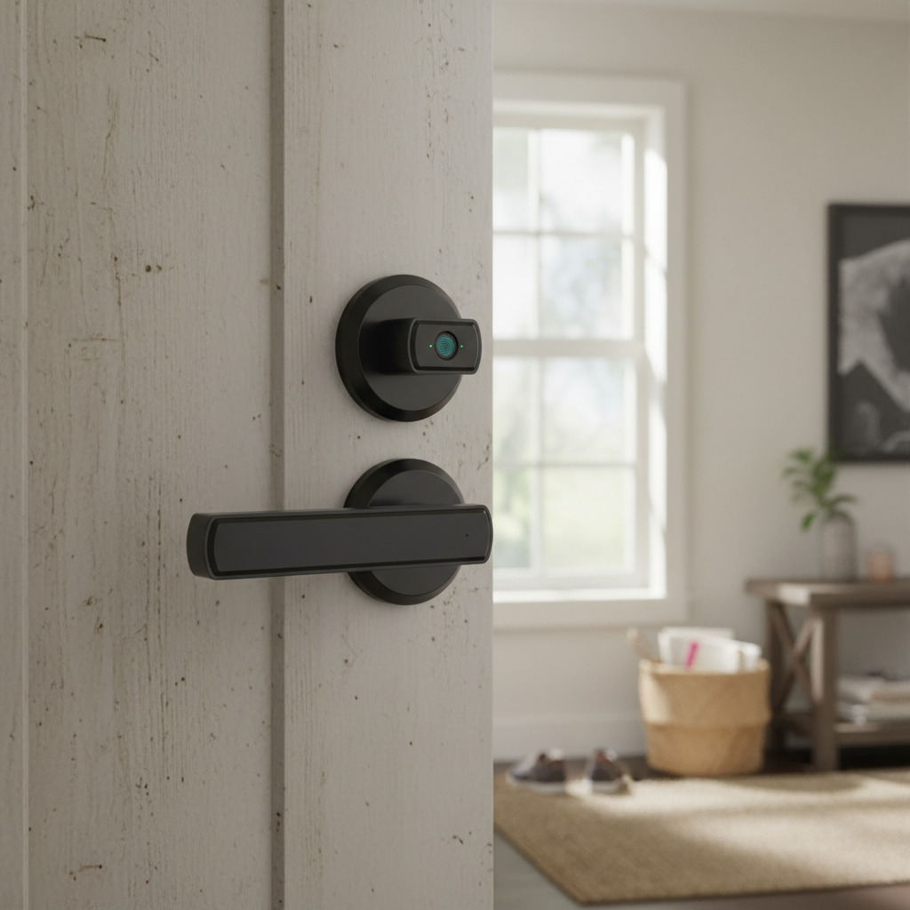 Smart Keyless Entry Door Lock with Handle
