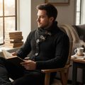 Knitted Sweater with Toggle Closure