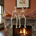 15.7" Posable Skeleton Halloween Decorations