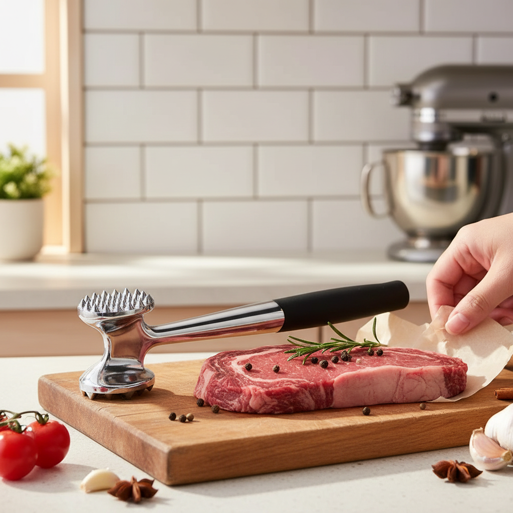 Dual-Surface Meat Tenderizer Mallet