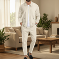 Men's Casual Wool Blend Waistcoat Set